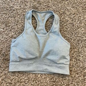 ALPHALETE gray sports bra